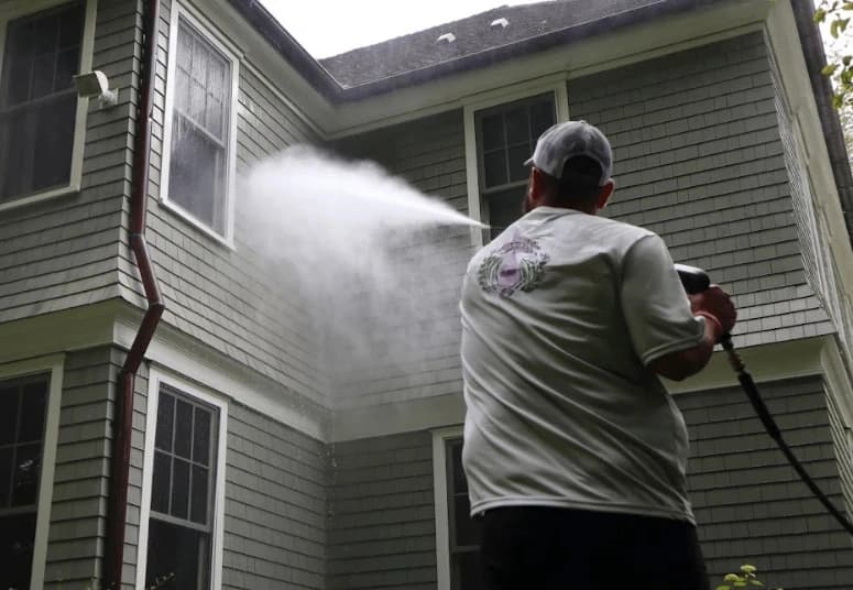 Commercial pressure washing service by East Cleveland Power Washing at East Cleveland business